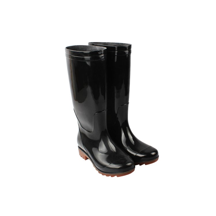 High Quality Factory Price black gumboots Waterproof Acid and Alkali Resistant Men Mining rain boots