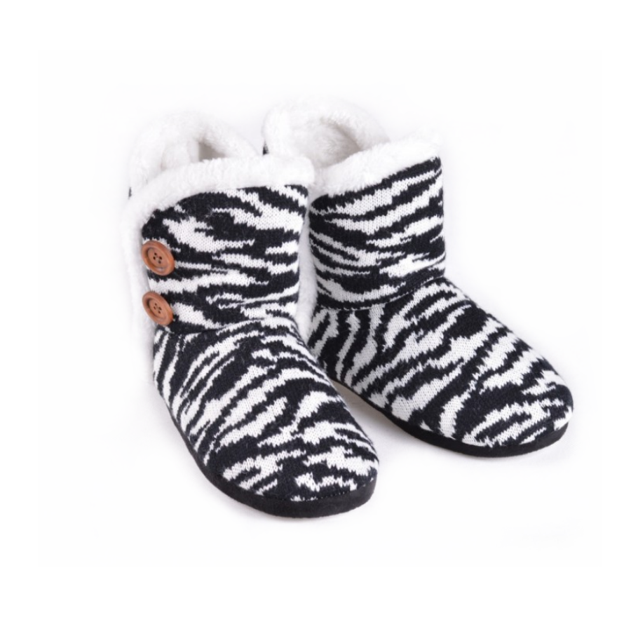 Wholesale Price Custom Knitted Fabric Warm Winter Indoor Slippers Floor Boots For Women Girls