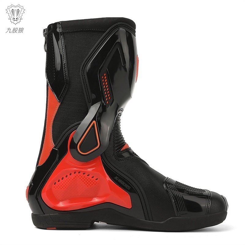 Custom Logo Motorbike Shoes Break Biker Waterproof Riding Shoes Manufacturers Leather Motorcycle Boots for Men