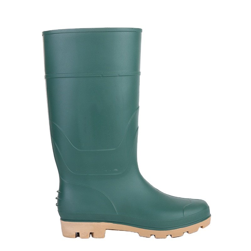 EN ISO 20345 cheap prices steel toe steel solecon construction agriculture use safety boots waterproof pvc safety gumboots