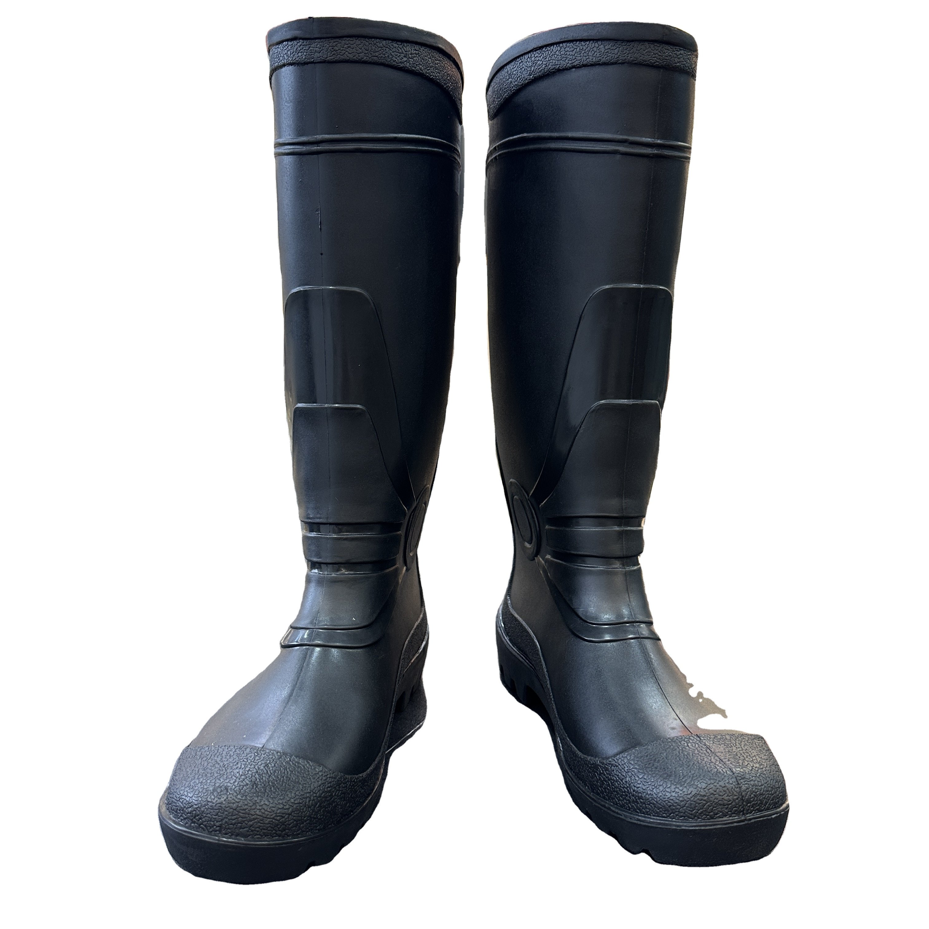 Waterproof PVC Men Rubber Black frosted style Plastic Custom Wellington Safety Gum Rain Boots