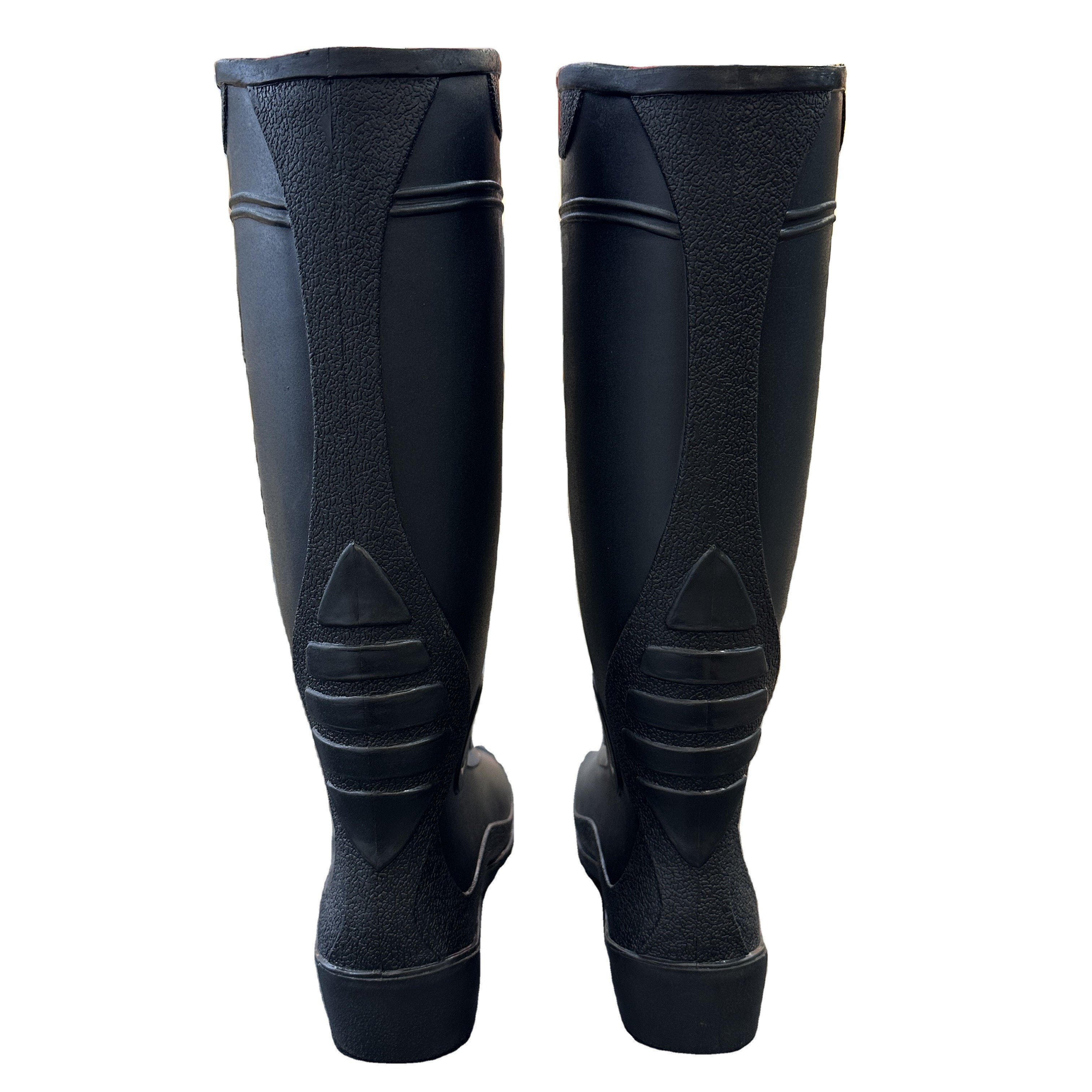 Waterproof PVC Men Rubber Black frosted style Plastic Custom Wellington Safety Gum Rain Boots