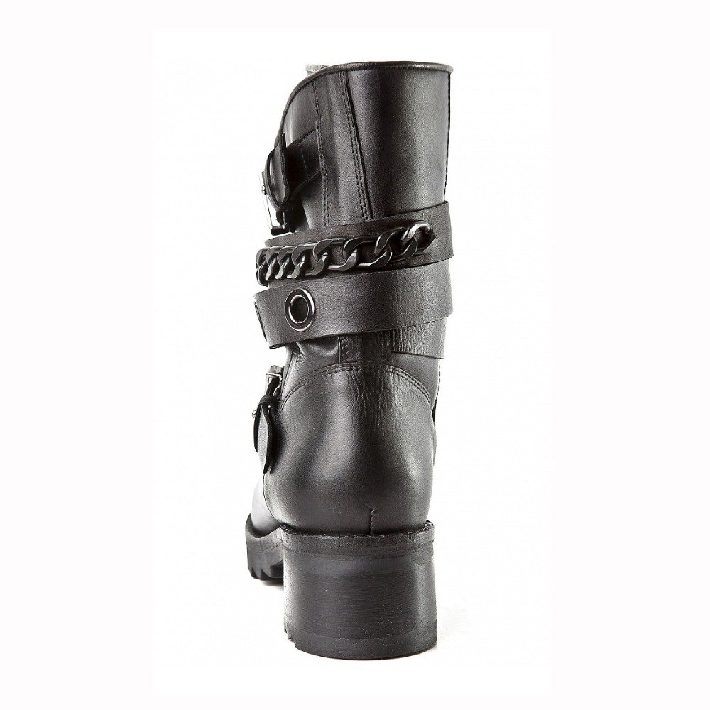 2021 winter fashion classic style equestrian chains leather designer boots women ankle hiking boots