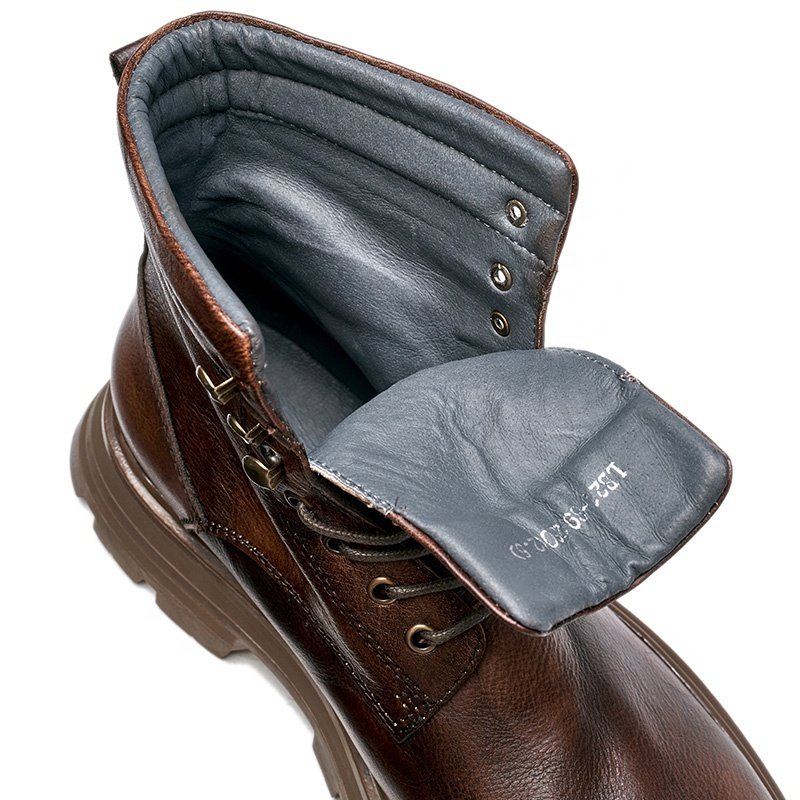 Causal Tooling Shoe Low High Lace-up Man Boots Waterproof Hiking Wearable Boots for Men