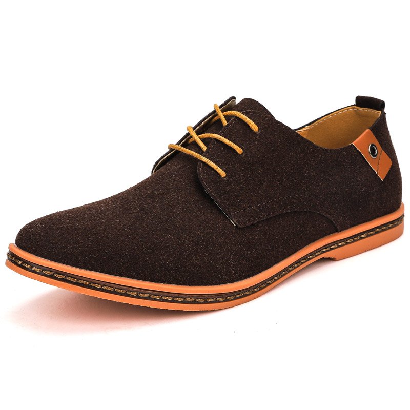 New styles lace-up winter new round toe chunky heel leather boots for men big size 48# brand dessert shoes low price 2024