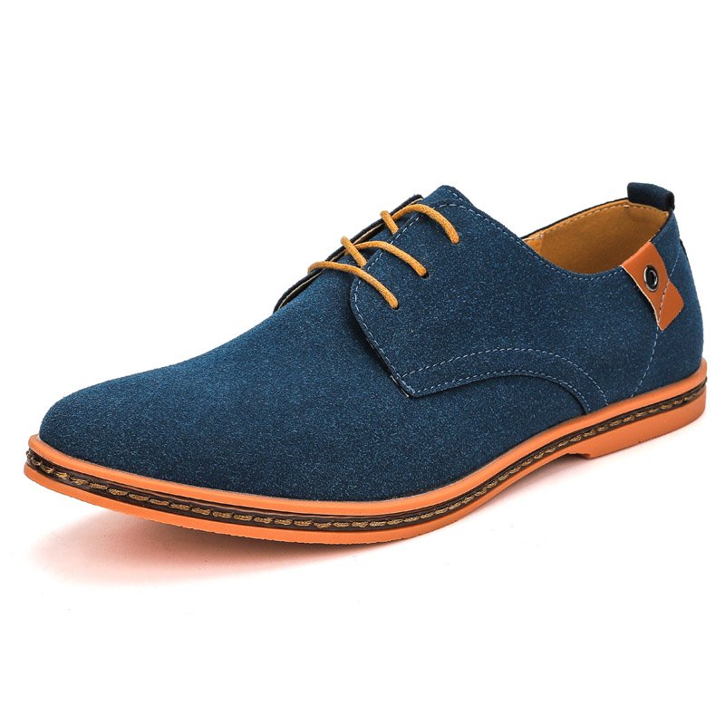 New styles lace-up winter new round toe chunky heel leather boots for men big size 48# brand dessert shoes low price 2024