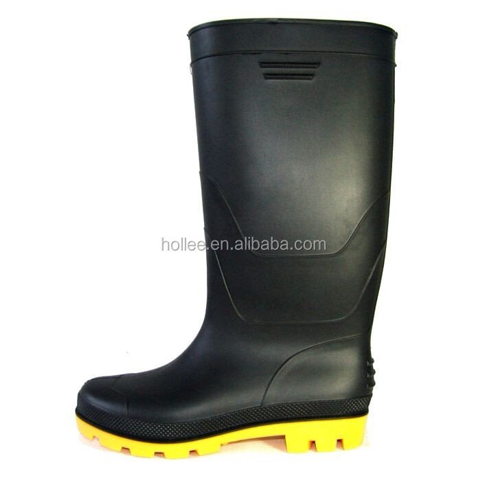 2023 Black Adult Men and Women Rain Boots Fashion Non-slip Plastic Waterproof Shoe protector
