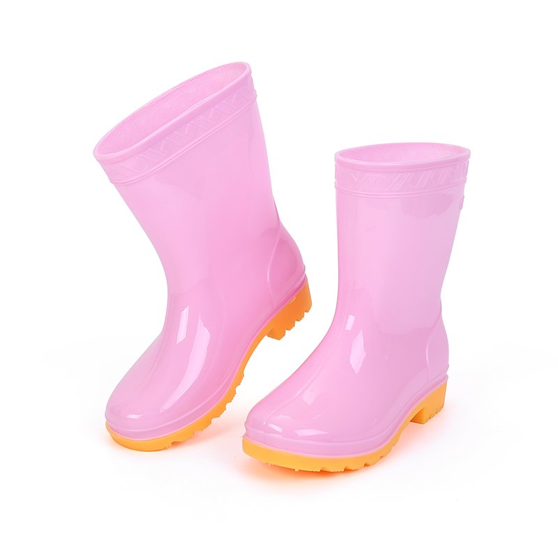 Cheap Kids Rain Children's Rubber Tall Top Quality Heel Colour Pvc Knee High Boots