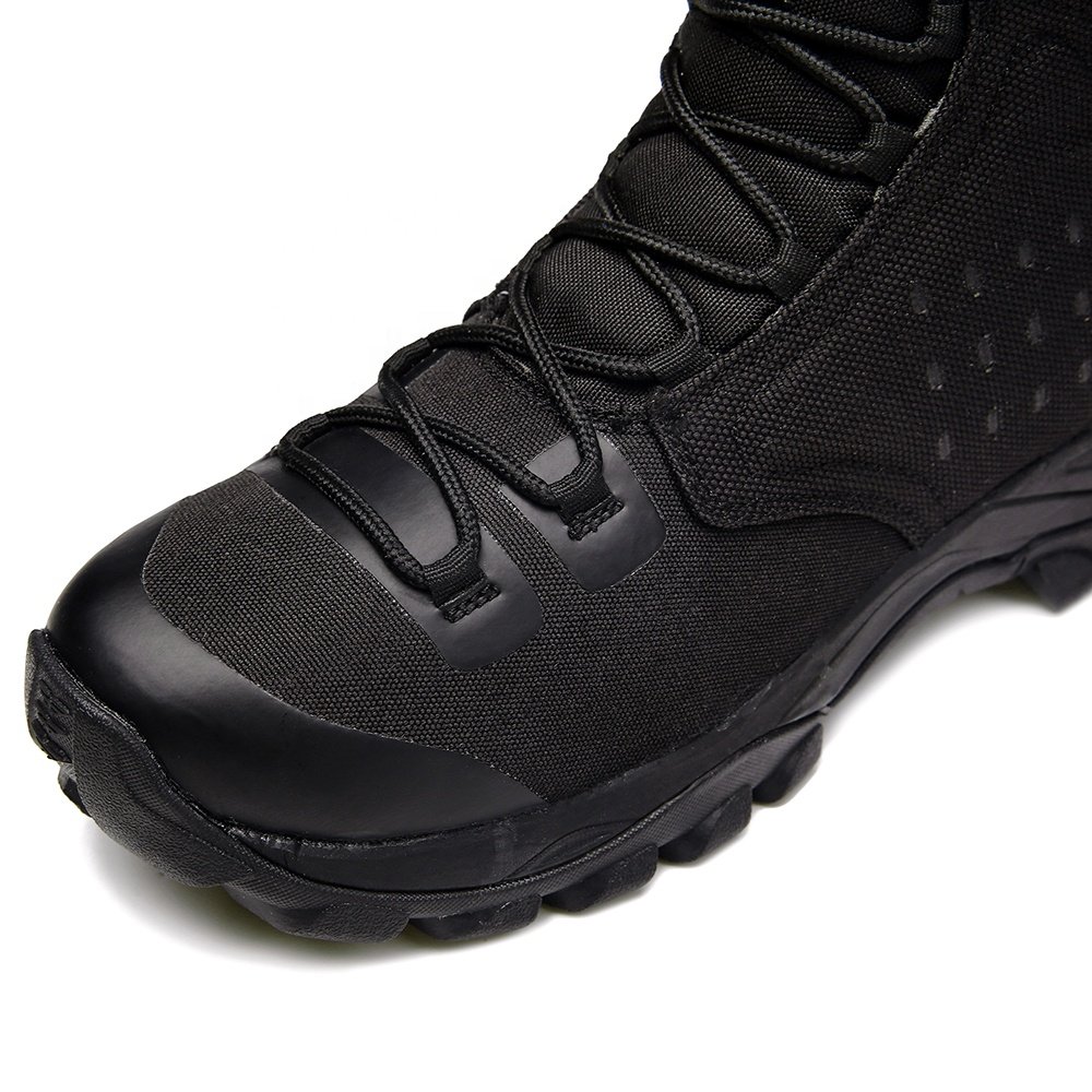 Xinxing Split Leather Rubber Sole Boots Training Black Combat Shoes Tactical Boots For Men