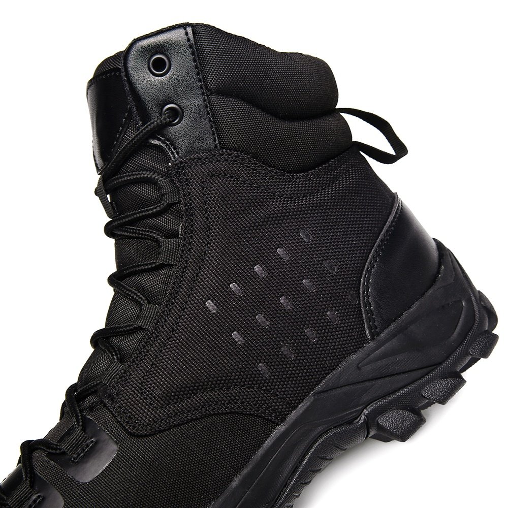 Xinxing Split Leather Rubber Sole Boots Training Black Combat Shoes Tactical Boots For Men