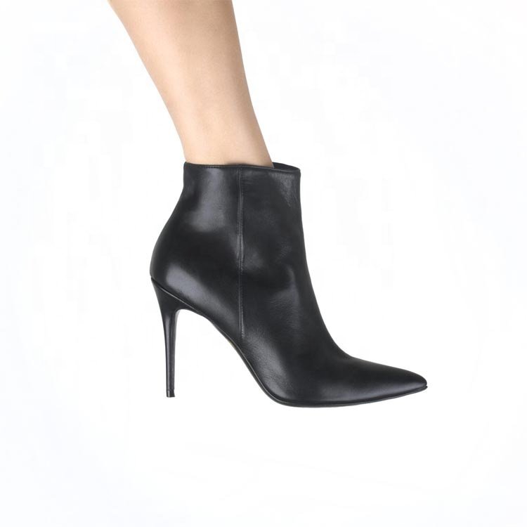 Luxury Ladies Knee High Boots with Zipper Opening Variable Length Genuine Leather Boot for Women High Quality