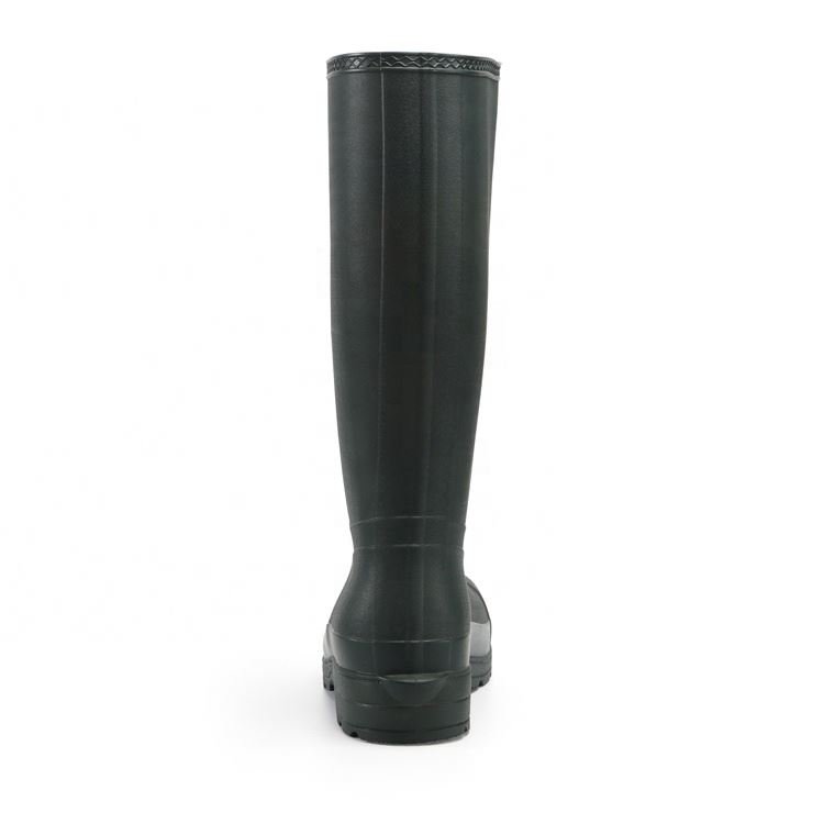 OEM Unique Design Custom Logo Plastic Rubber Rain Boots For Men shoe protector