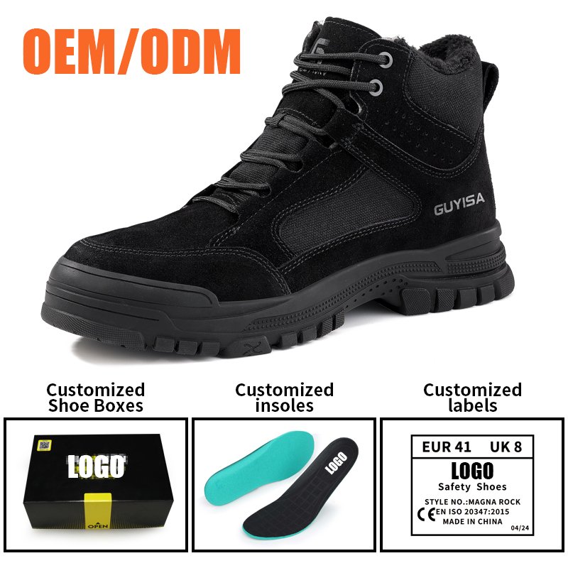 GUYISA Rubber outsole safety boots insulated 10KV high-top industrial safety boots for winter