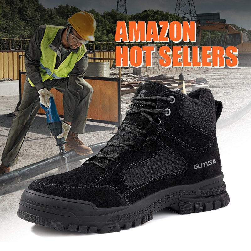 GUYISA Rubber outsole safety boots insulated 10KV high-top industrial safety boots for winter