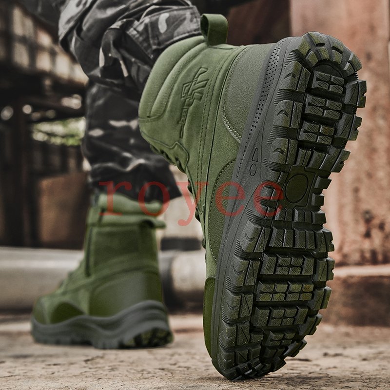 Hight Quality Wholesale Outdoor Hiking Boots Hot sale Black Sandy Green Hunting Casual Mesh Lightweight Botas Cambots for men