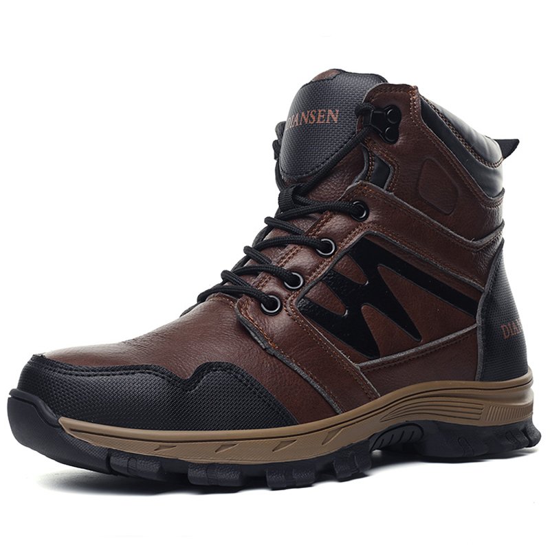 Diansen D850 top cut Men Work Construction Shoes safety boots waterproof steel toe Industrial Safety boots Shoes