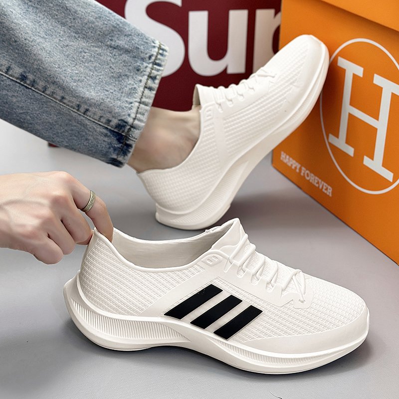 PVC Lightweight Waterproof Casual Style Women's Ankle Rain Boots Men's Boots with Comfortable Insole Boots For Thermal PVC Rain