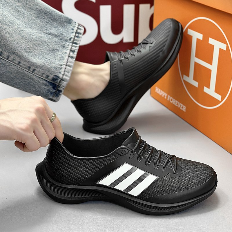 PVC Lightweight Waterproof Casual Style Women's Ankle Rain Boots Men's Boots with Comfortable Insole Boots For Thermal PVC Rain