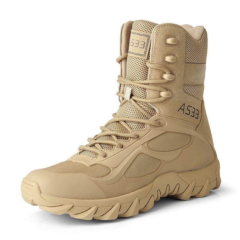 China Cema In Stock Light Shoes Outdoor Hiking Breathable Desert Tactical Combat Boots