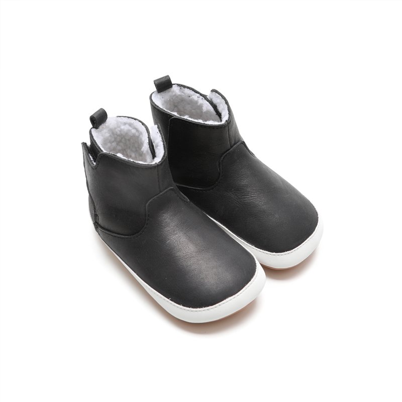 Warmer Shoes Eco-friendly Leather Flexible Rubber Soles Handmade Wholesale Skidproof Fancy Kids Boots