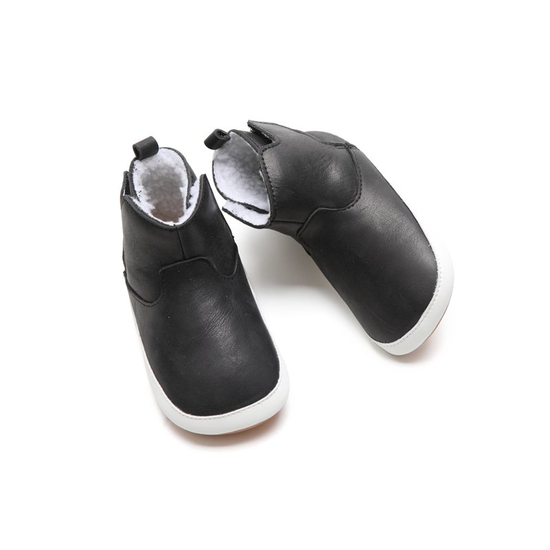 Warmer Shoes Eco-friendly Leather Flexible Rubber Soles Handmade Wholesale Skidproof Fancy Kids Boots
