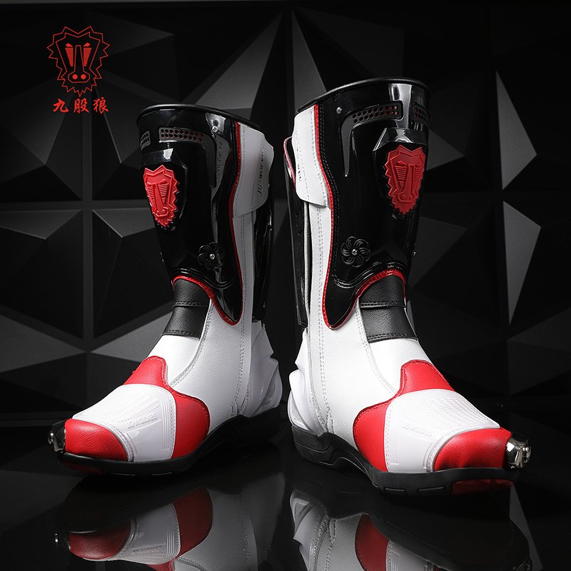 Custom LOGO Adventure Motorcycle Boots Protective Leather Motorbike Racing riding boots motorcycle Boots Man