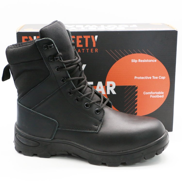 ENTE SAFETY Wholesale construction for workers cat shoes men safety boots corrected grain microfiber leather safety shoes