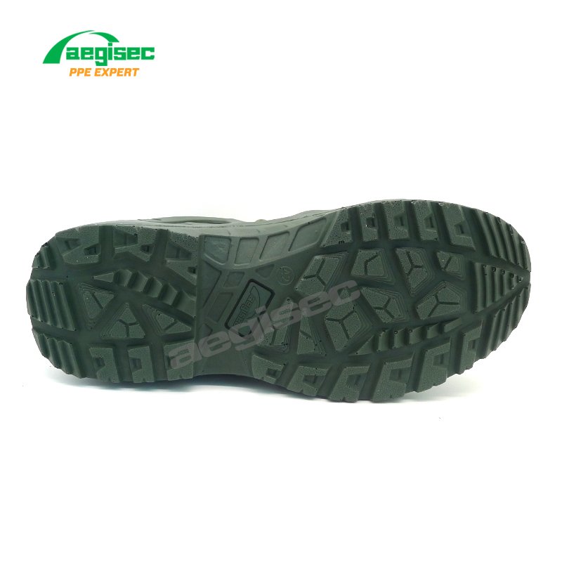 AEGISEC tactical security boots slip resistant PU sole desert boots men shoes suede leather jungle boots