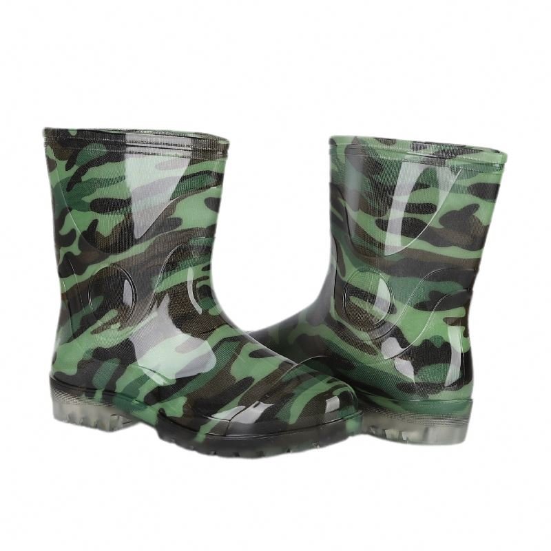 New Design Winter Water Waders for Fishing Upper Mold Plastic Safety Pvc Kids Rain Boots Men 100% PVC Custom Logo Acceptrd,guzu