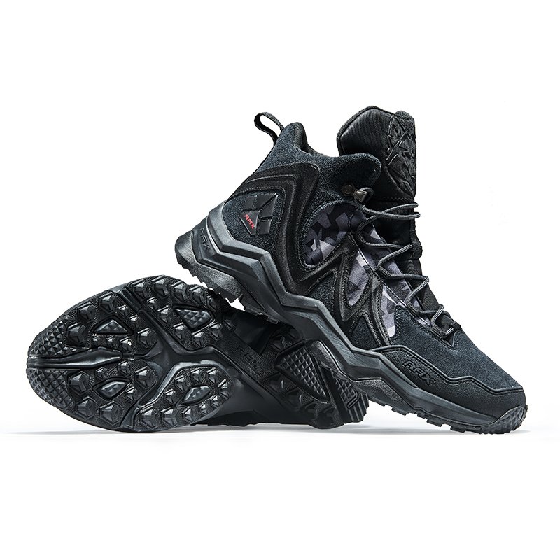 RAX Men Hiking Boots Anti Slip Trekking Shoes Outdoor Warm Camping Climbing Boot Walking Boots