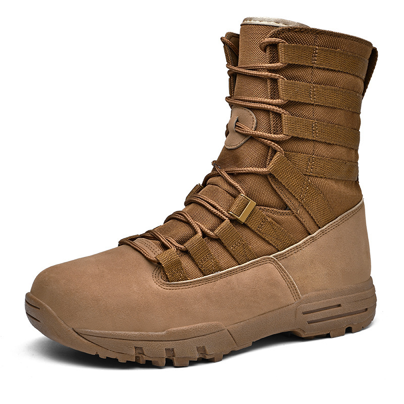 DFJB03 Asiaon hiking camouflage Tactical boots canvas sleeves boots canvas boots