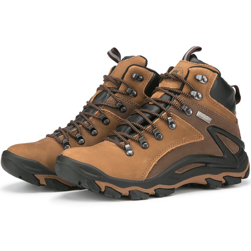 Wholesale Outdoor Genuine Leather Waterproof Shoes Hiking Boots Men's Working Boot on Industrial & Construction