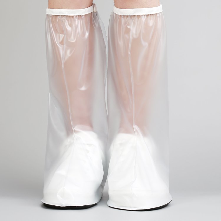 Waterproof PVC Wholesale Fashion Knee high Lady Rain Boots transparent non-slip Women Boots