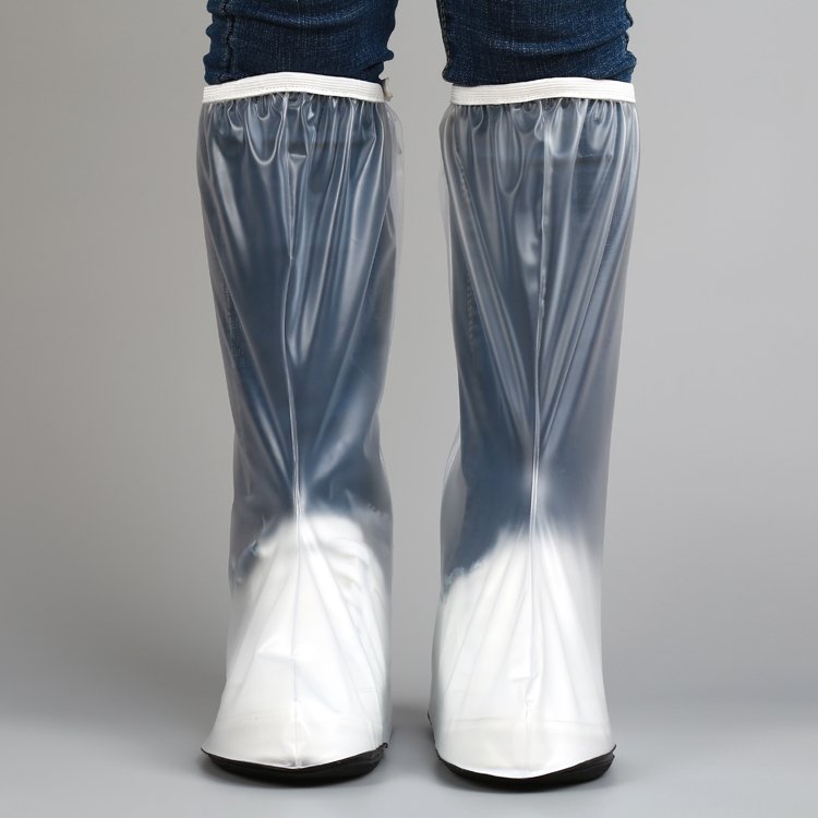 Waterproof PVC Wholesale Fashion Knee high Lady Rain Boots transparent non-slip Women Boots