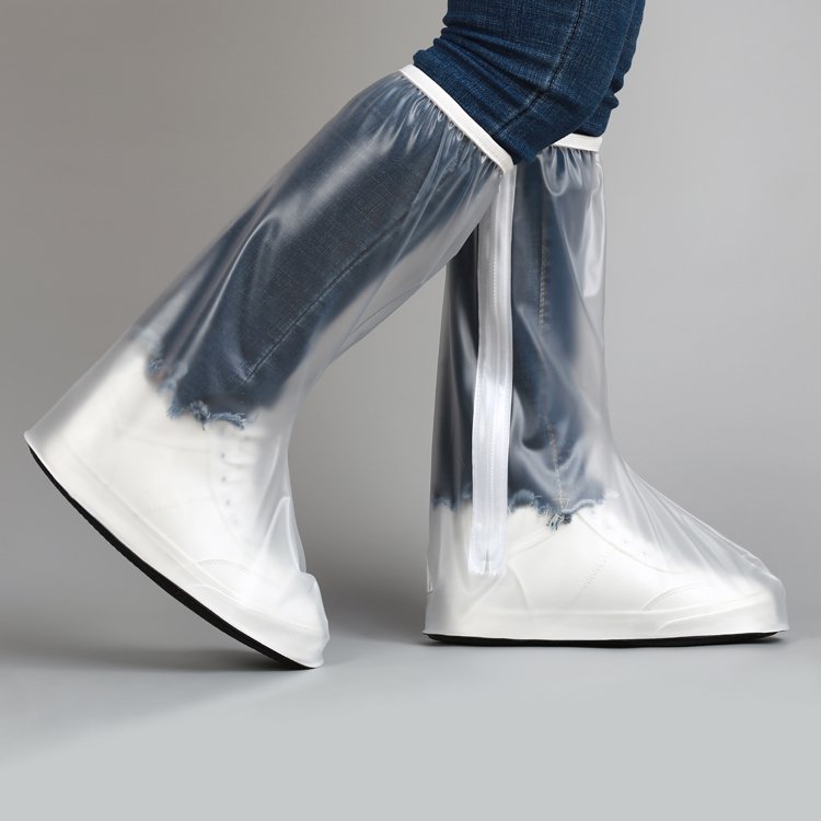 Waterproof PVC Wholesale Fashion Knee high Lady Rain Boots transparent non-slip Women Boots