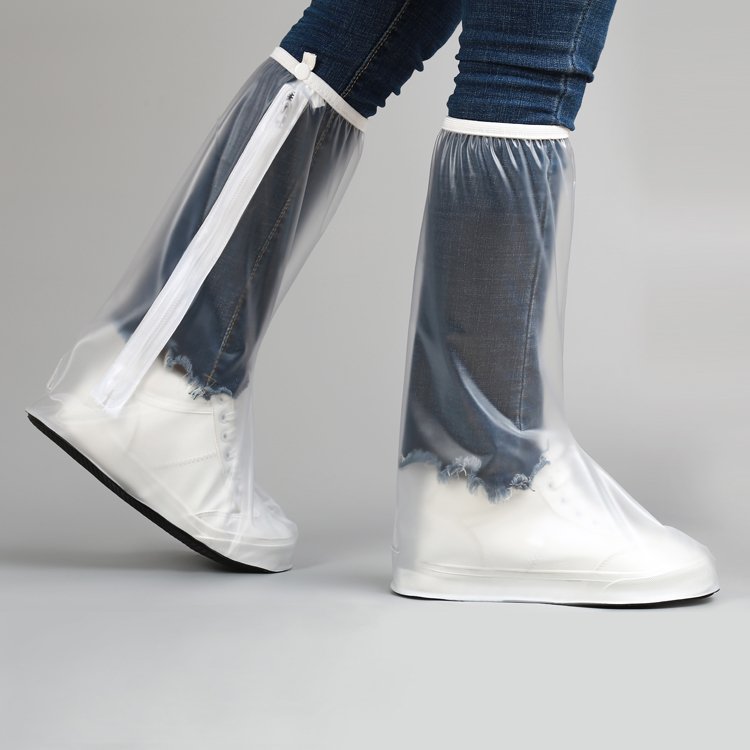 Waterproof PVC Wholesale Fashion Knee high Lady Rain Boots transparent non-slip Women Boots