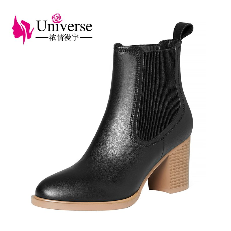 K264 Handmade chelsea boots women shoes elegant ladies high heel ankle boots new arrival