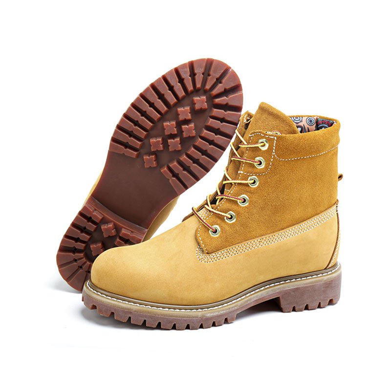 High-Quality Brown Color Cow Leather steel toe Safety work boots for men