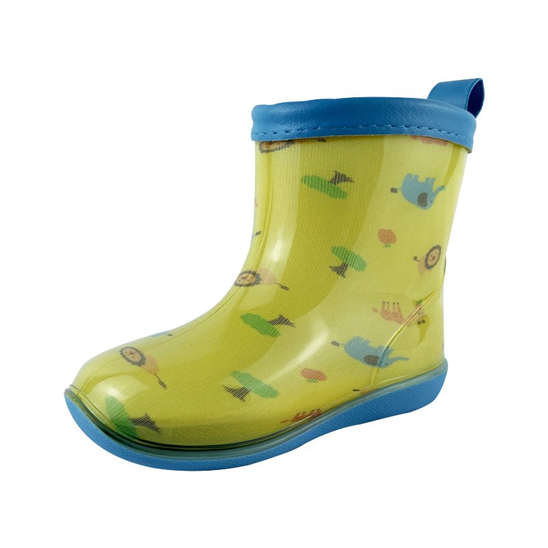 Baby gumboots kids waterproof wellies for sale rubber shoes custom safety rain boots for children safety rain boots