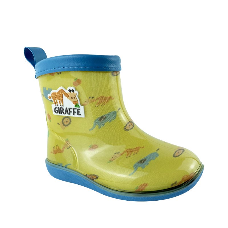 Baby gumboots kids waterproof wellies for sale rubber shoes custom safety rain boots for children safety rain boots