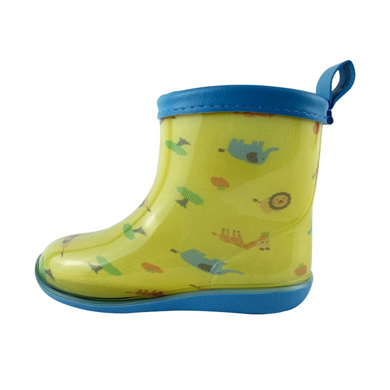 Baby gumboots kids waterproof wellies for sale rubber shoes custom safety rain boots for children safety rain boots