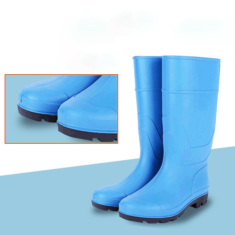 Anti Slip Unisex Plastic PVC Rain Boots Waterproof Safety Rain Boots Women