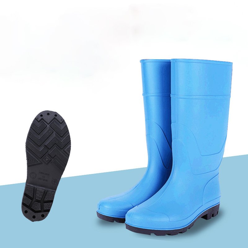 Anti Slip Unisex Plastic PVC Rain Boots Waterproof Safety Rain Boots Women