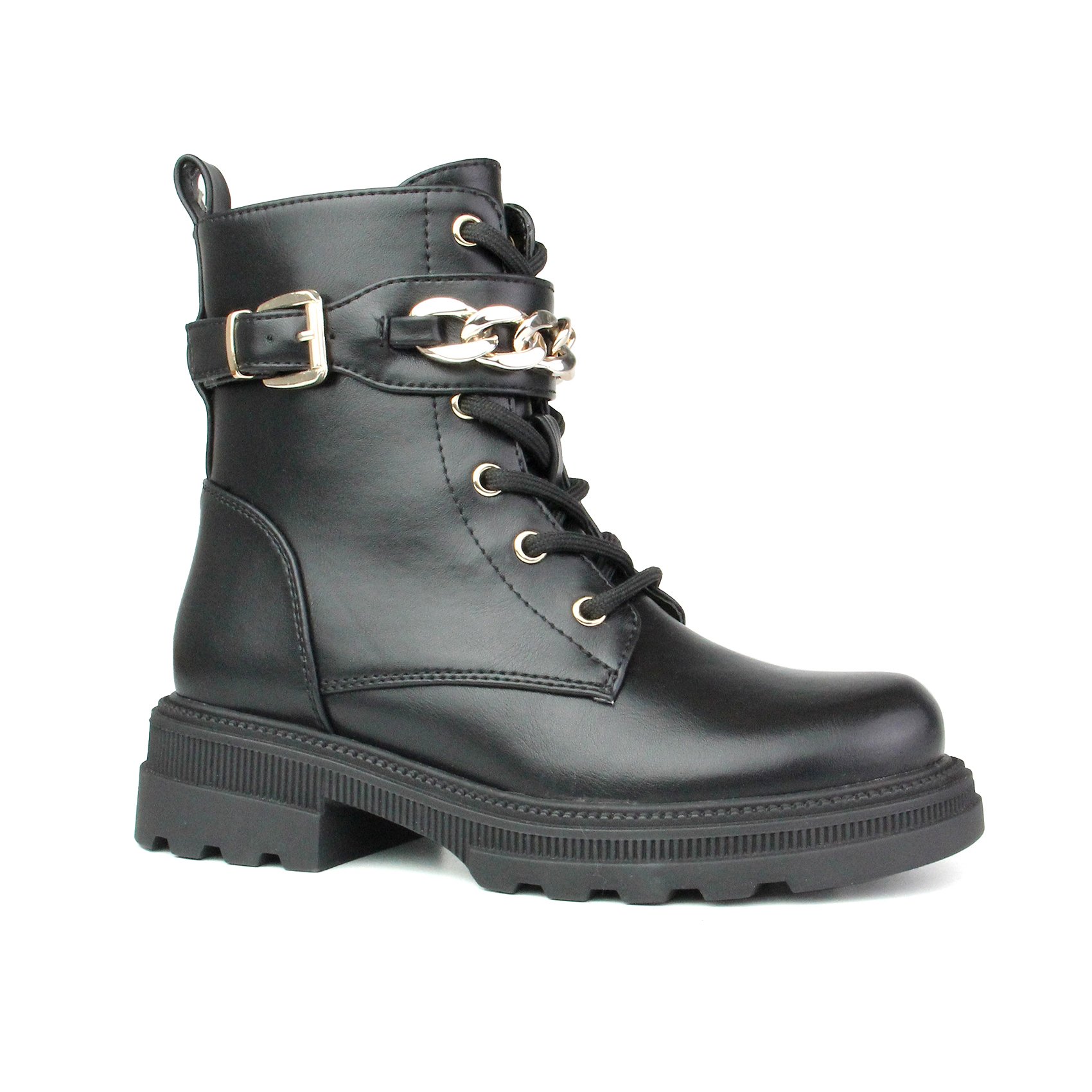 New British Style Autumn Winter White Black Short Boots Children's Leather Boots Big Children's Boots