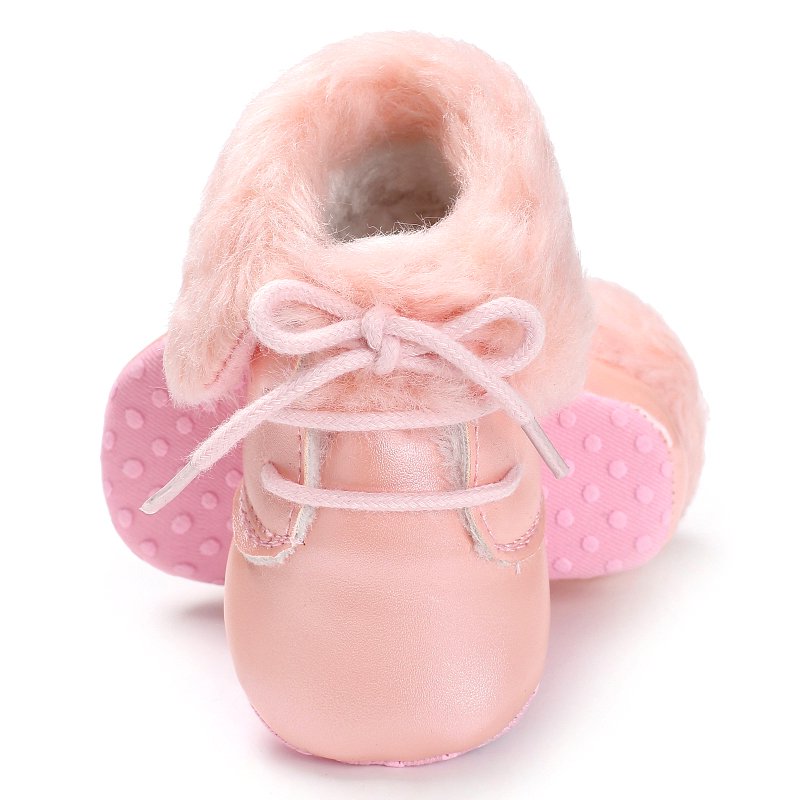 Hot Demand Winter Infant Warm Boots Leather Comfortable Non-slip Sole Baby Snow Boots Booties