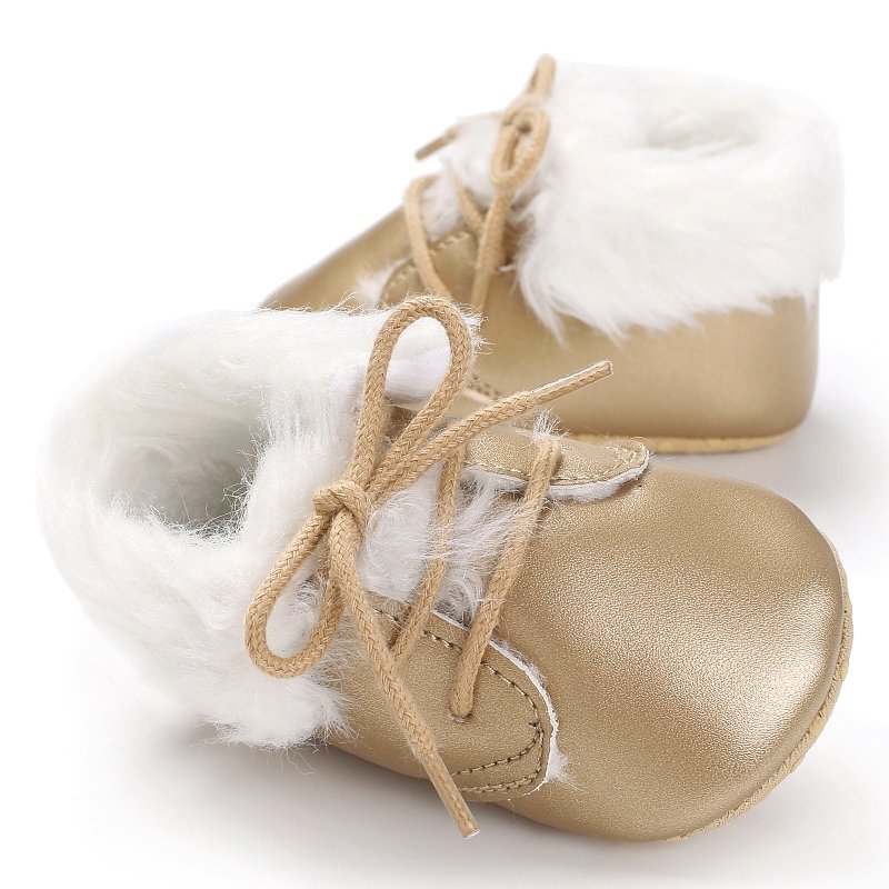 Hot Demand Winter Infant Warm Boots Leather Comfortable Non-slip Sole Baby Snow Boots Booties