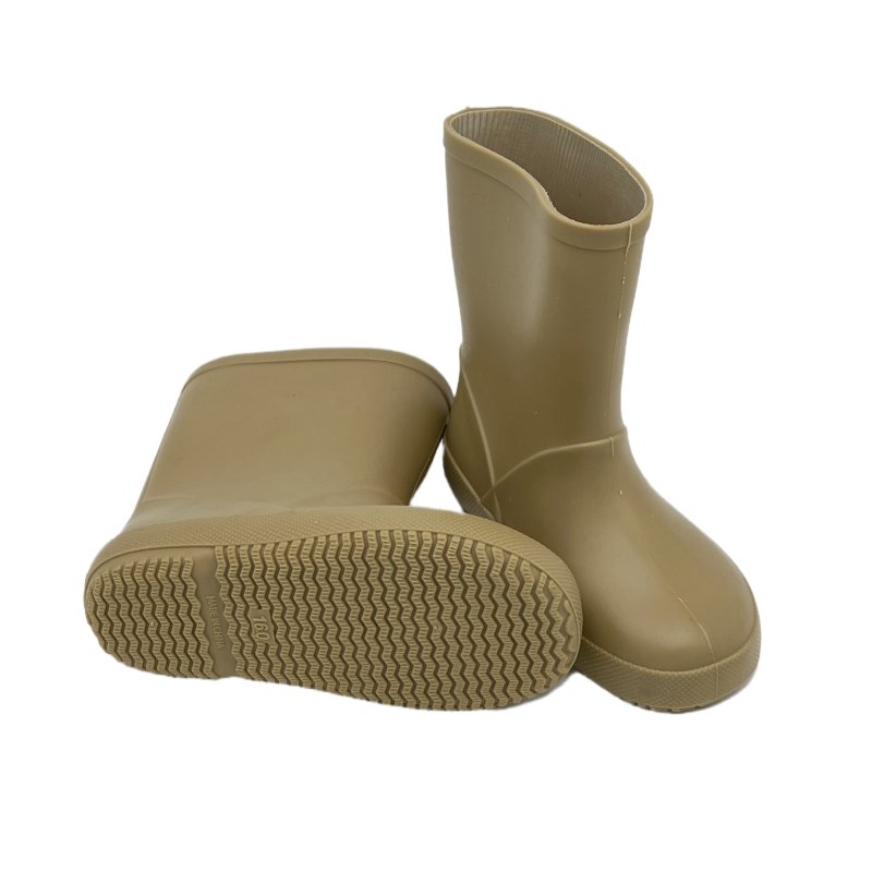 Soft Cute Kids Children Gardening Rain Boots Wader PVC Kids Rain Boots for Boys and Girls Round Water Shoes Unisex Baby Boots