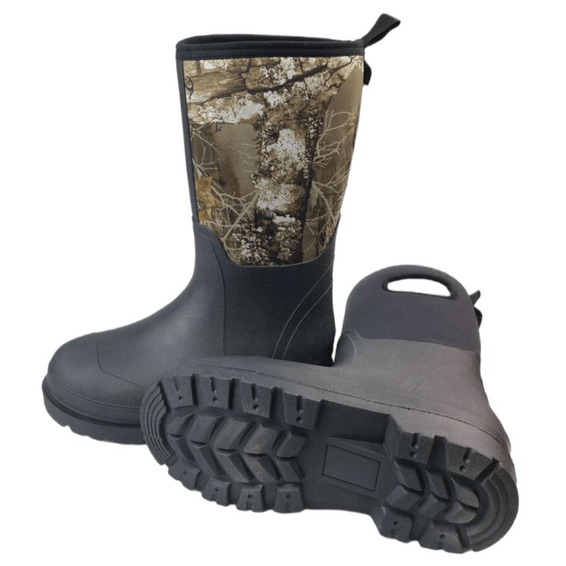 Rain Boots Men Hunting Boots Rubber Industrial Custom Printed any Pattern Camouflage Adult Customized Winter Shoes for Men