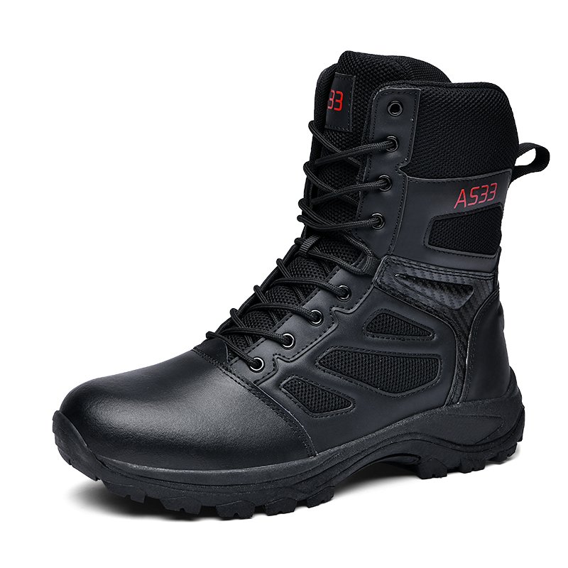 Men's Tactical Desert Boots Wholesale High Top Winter Hiking Shoes Breathable Camouflage Pattern Light Weight Waterproof Feature