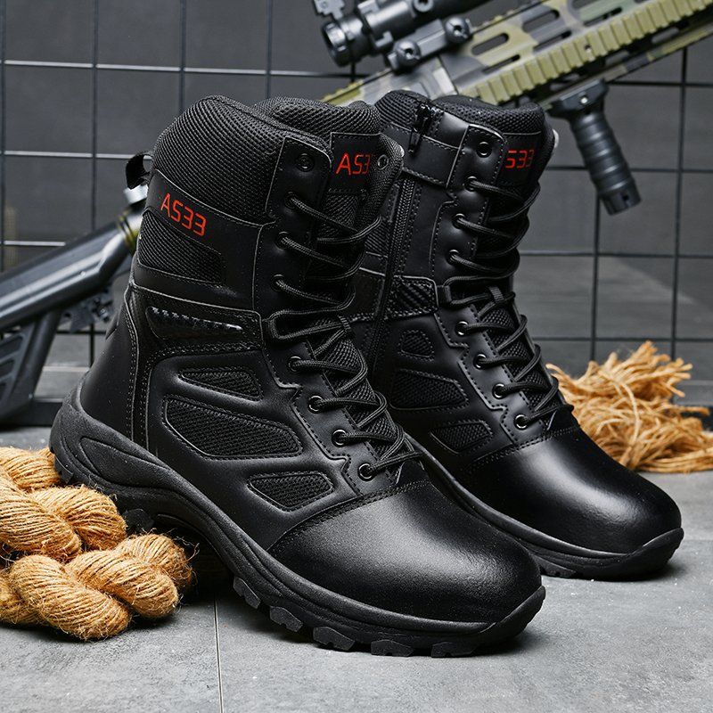 Men's Tactical Desert Boots Wholesale High Top Winter Hiking Shoes Breathable Camouflage Pattern Light Weight Waterproof Feature